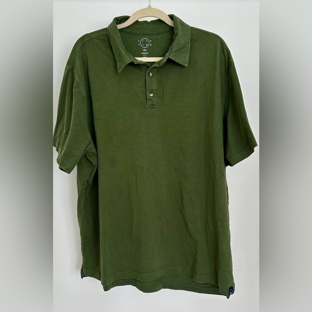 Even Tide olive polo shirt. Size XXL.
